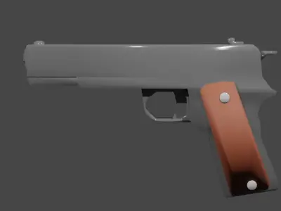 Simple Pistol 3D model