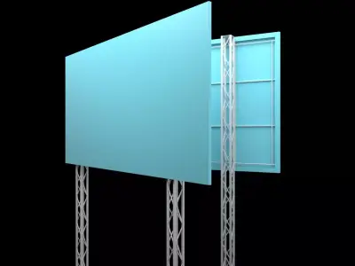 Billboard empty stand 3D model
