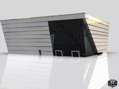 Modern Building Low-poly 3D model buy