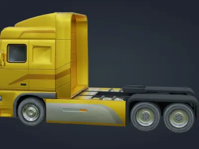 Truck - Low Poly - Game Ready - PBR Low-poly 3D model buy