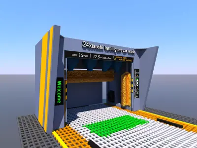 car wash 3D model 5