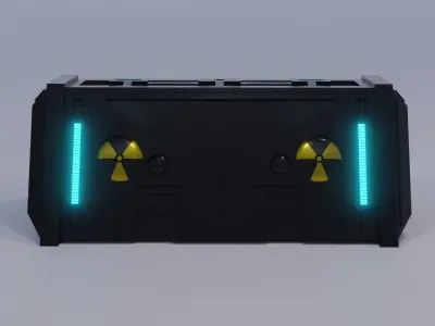 Sci-Fi Crate 2 Low-poly 3D model