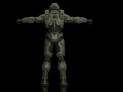 Master Chief Free low-poly 3D model
