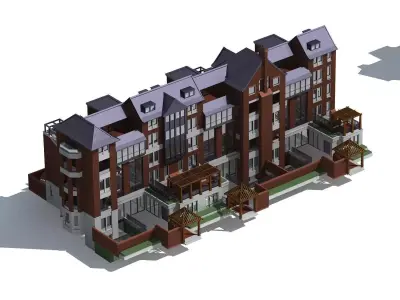 Villa apartment building 3D model