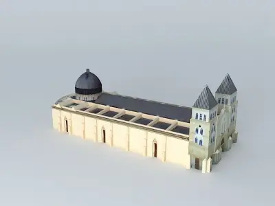 Cathedral Santiago Apostol  Santiago  Rep. Dominican Free 3D model