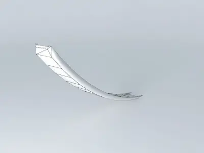 Tail emergency slide Free 3D model