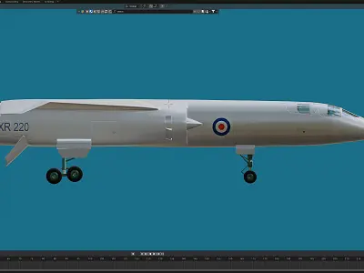 TSR-2 Free 3D model