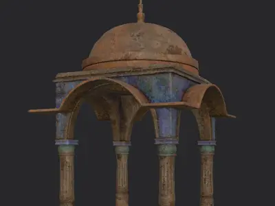 Small Tomb Low-poly 3D model