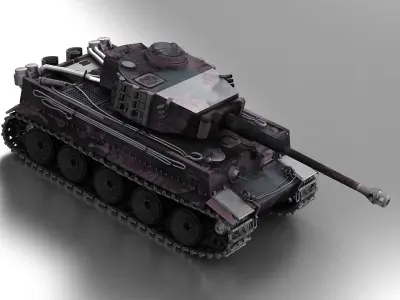 panzerkampfwagen world world war 2 german nazi wehrmacht 3D model