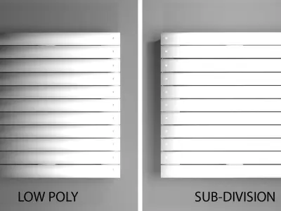 Pallet - Four Way Block 3D model