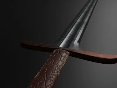 Medieval Sword Free 3D model buy