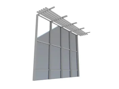 Curtain Wall SHC Quick Office LM Low-poly 3D model