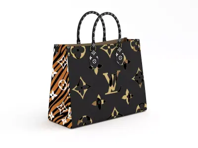 Louis Vuitton Leather Bag 8 3D model