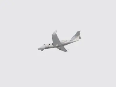 Plane jet Free low-poly 3D model