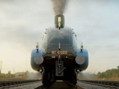 Mallard steam train 3D model