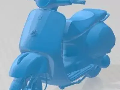Vespa GTS 300 Super 2011 Printable Motorbike 3D print model