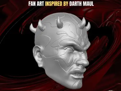 Jedi Killer Head for action figures 3D print model