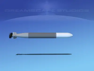 Mark 14 Torpedo Low-poly 3D model