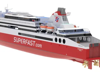 Ship Superfast XII - Superfast Ferries 3D model
