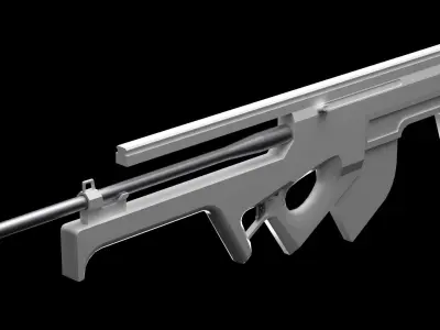 Sniper Rifle Asset Free low-poly 3D model