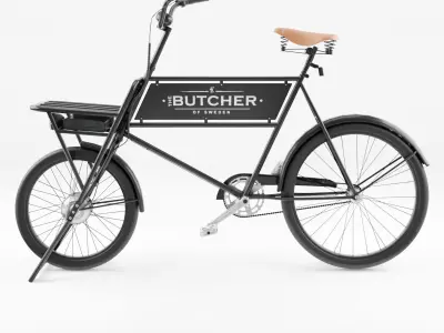 3D Model of Cargobike Butcher Low-poly 3D model