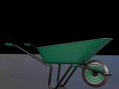 wheelbarrow 3D model 6