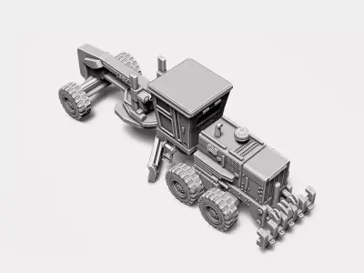 Motor Grader RoZ 3D print model