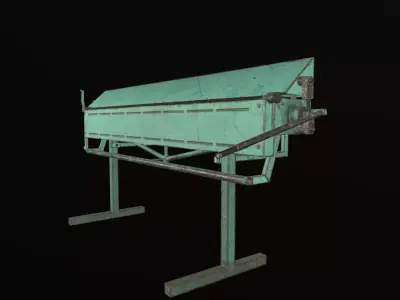 USSR Metalworking Machine - Soviet Machinery Low-poly 3D model Free low-poly 3D model