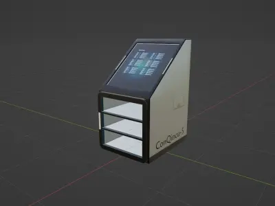 SciFi Laboratory Incubator Low-poly 3D model