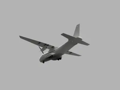 Casa CN-235 Military Transport Aircraft 3D model