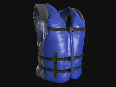 Life Jacket Low-poly 3D model