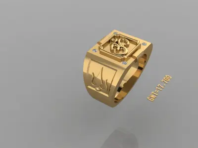 FASHION RING 3D model 7
