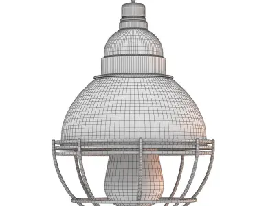 Chandelier Garage Retro Color Light 3D model