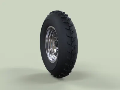 Front wheel for Dune Buggy 2 3D model
