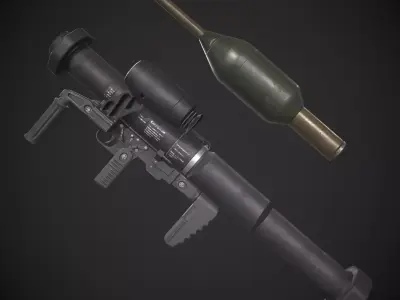 Panzerfaust-3 Low-poly 3D model