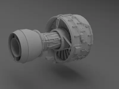 Trent Jet Engine  3D model
