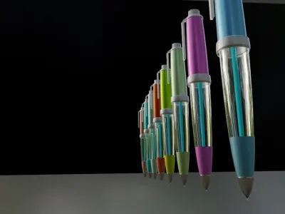 free 3D ballpen design  3D model