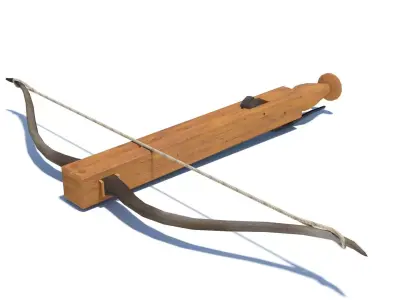 Roman composite crossbow Arcuballista Low-poly 3D model