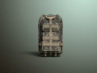 Military Backpack Free 3D model