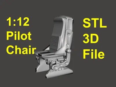 Legends Scale Pilot Seat for 3d Printing 3D print model