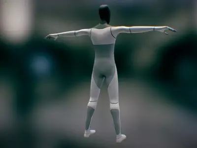 T Pose Tesla BOT 3D model