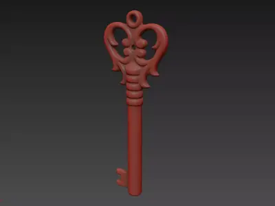 Classic Key 3D model 3D model