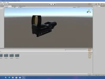 Collimator scope Free low-poly 3D model