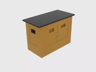  Simple Generator Box  Free low-poly 3D model