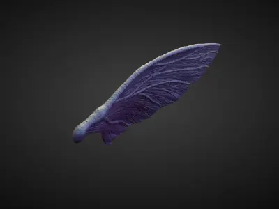 WING38 high poly sculpt 3D model