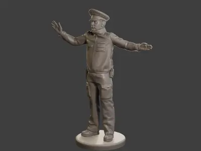 Male Slovac Traffic Police STP 005 3D print model