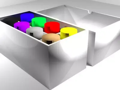 Drawing Tool - Poster Color 3D model