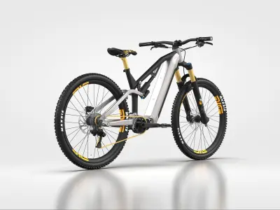 E-BIKE MOUNTAIN ACTUAL DIMENSION 3D model