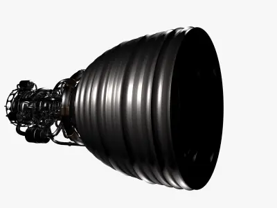 Rocket engine 3D model buy