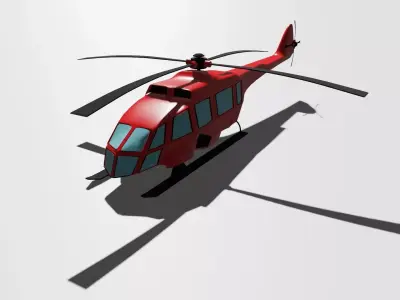rescue helicopter 3D model